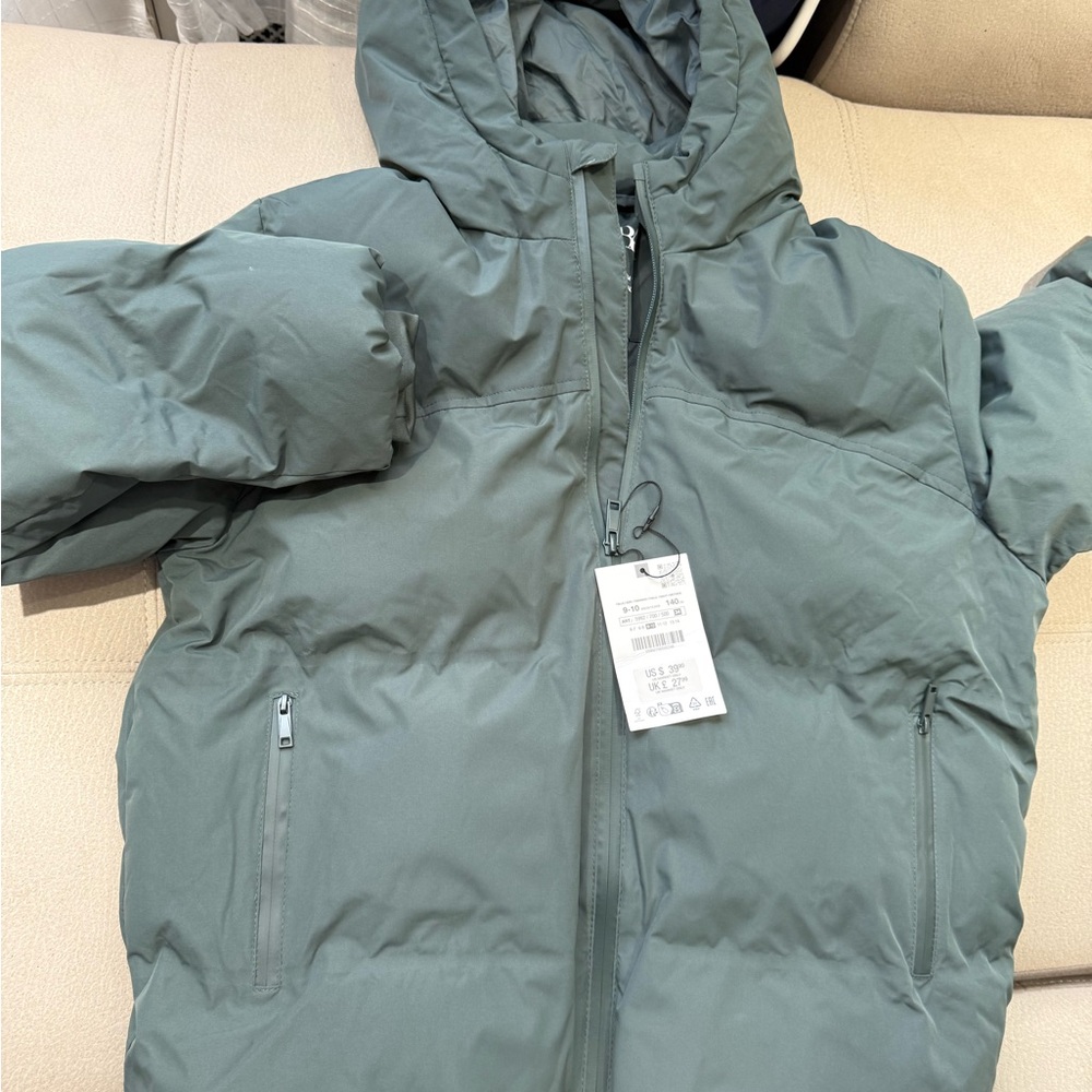 Zara Gray Puffer Jacket